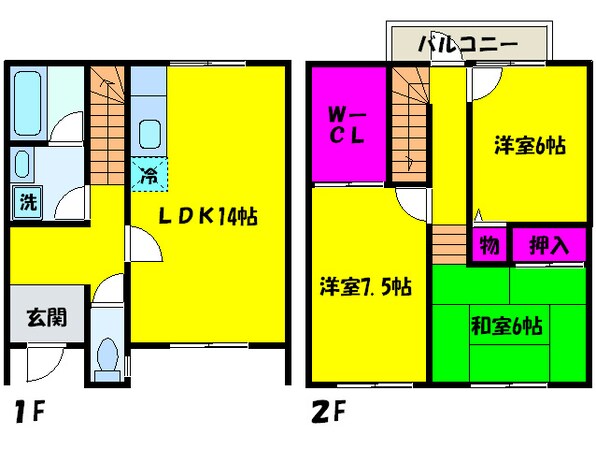 フジパレスソレイユの物件間取画像